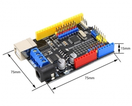 TB6612 0.6A Dual DC Motor Driver Module Shield ATMEGA328P MCU Micro Controller for ARD-UNO R3